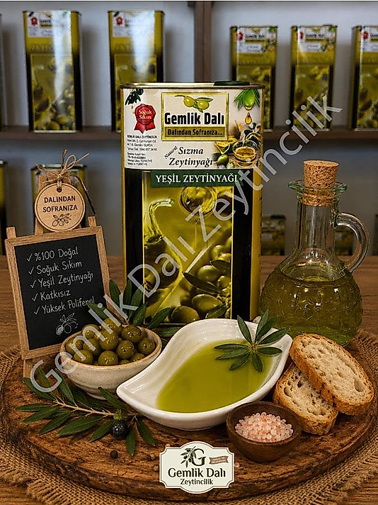 Erken hasat Yeşil zeytin yağı 5 Kg